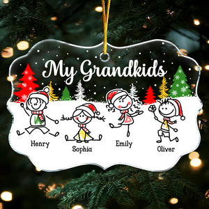 Personalized Gift For Grandma My Grandkids Christmas Ornament