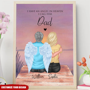 In Memory of Dad Personalized Fathers Day Personalized Canvas