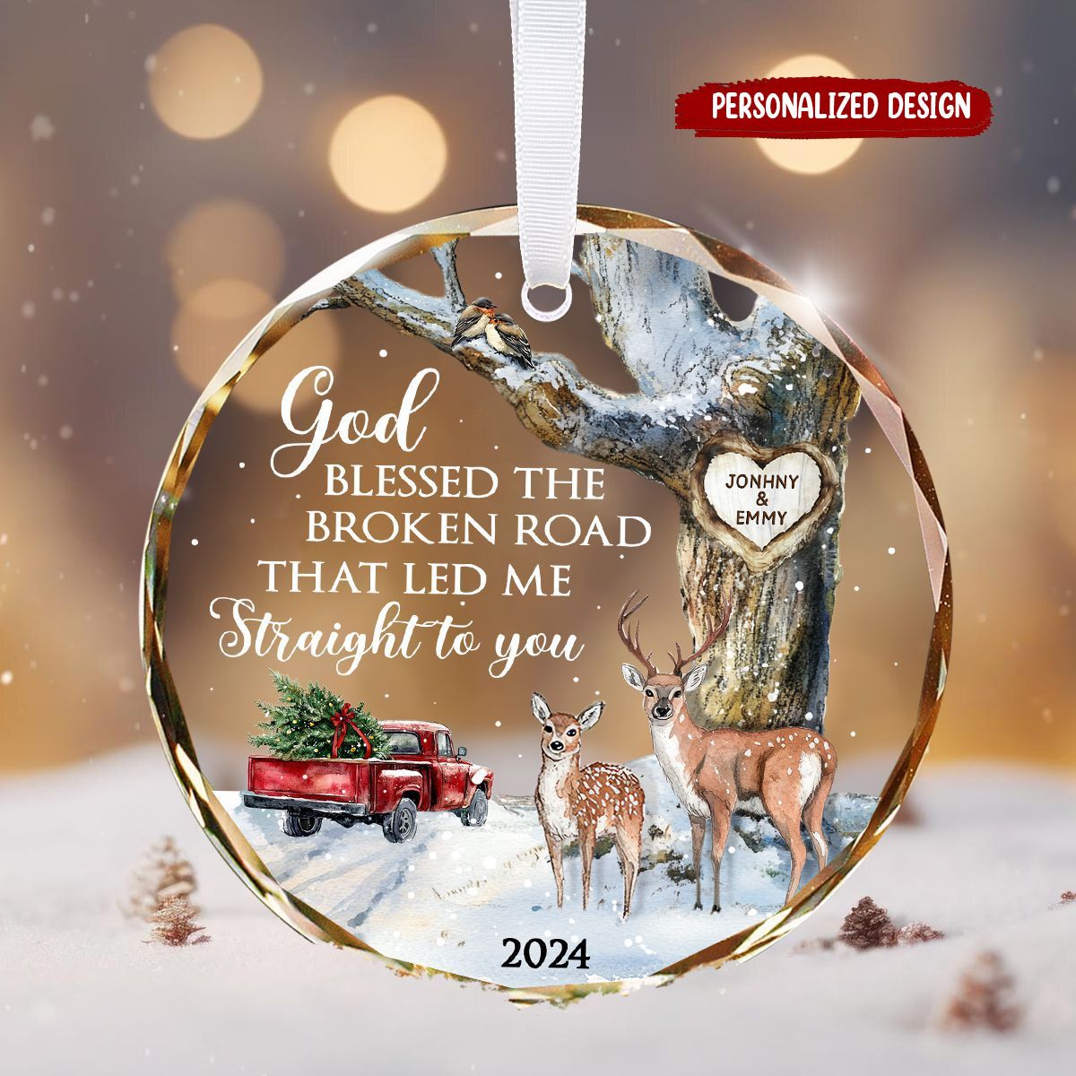 God Blessed The Broken Road That Led Me Straight To You-Gift For Couple