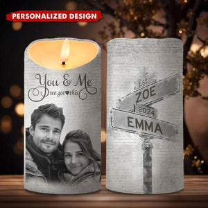 You&Me We Got This-Personalized LED Candles For Couples