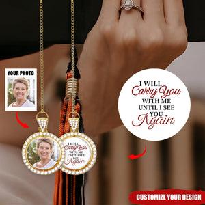 Rotating Rhinestone Graduation Memorial Photo Charm