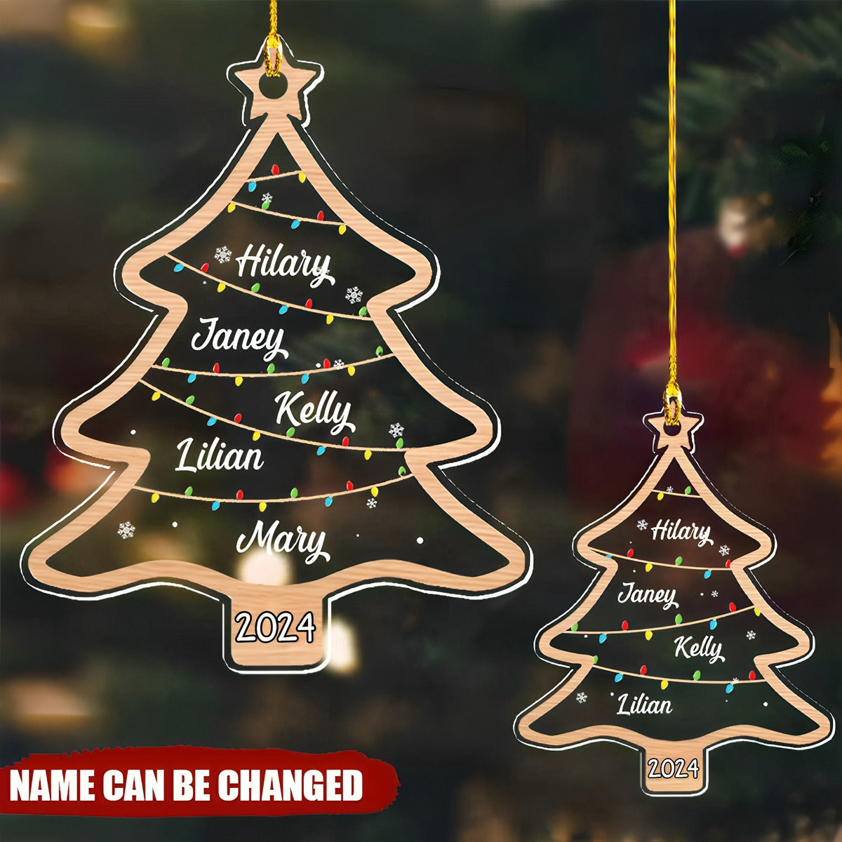 Wish You A Wonderful Christmas - Family Personalized Custom Ornament