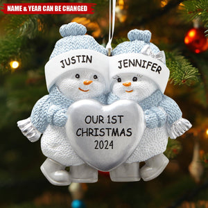 Personalized Couple Gift Our 1ST Christmas Ornament