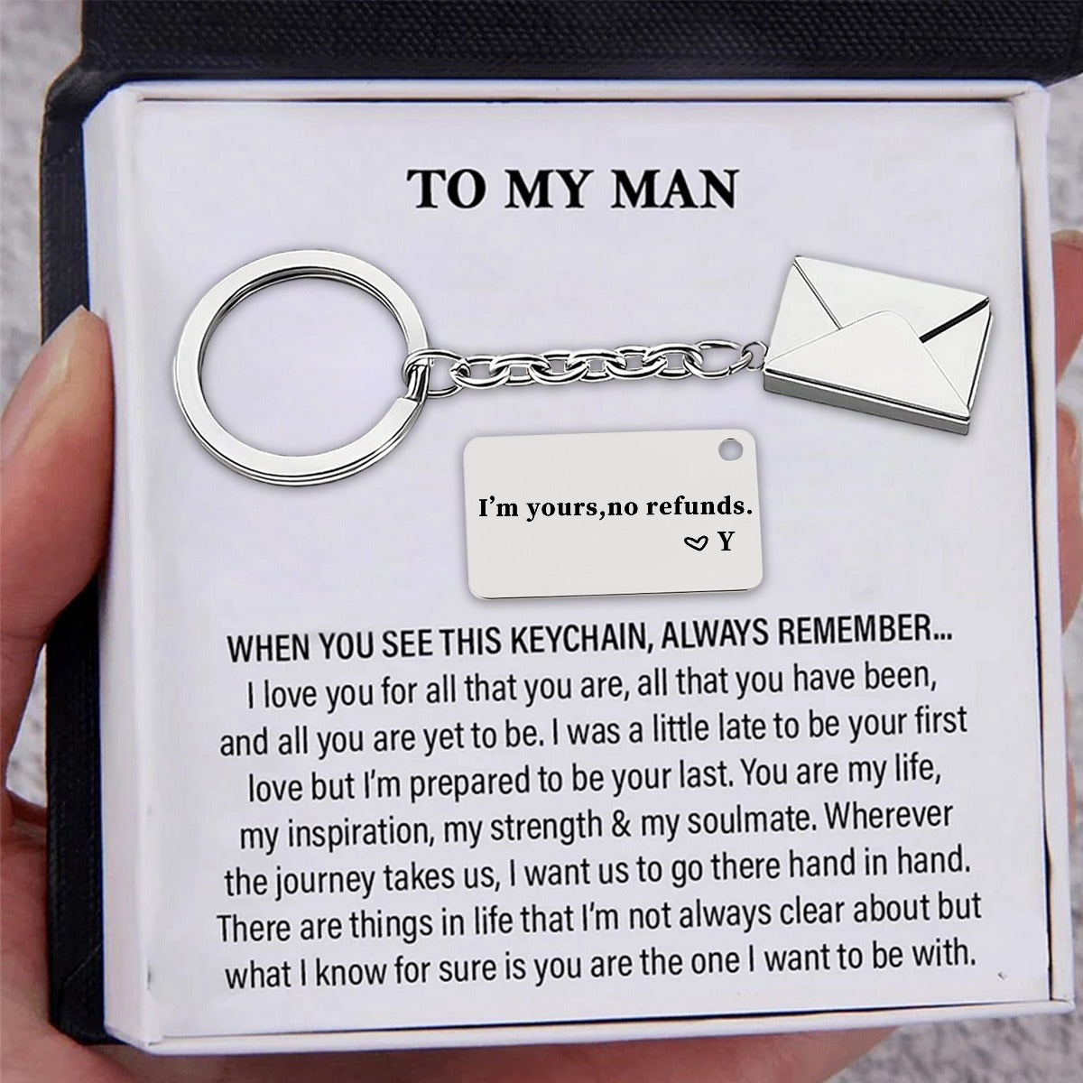 I'm Yours No Refunds - Personalized Mail Envelope Keychain