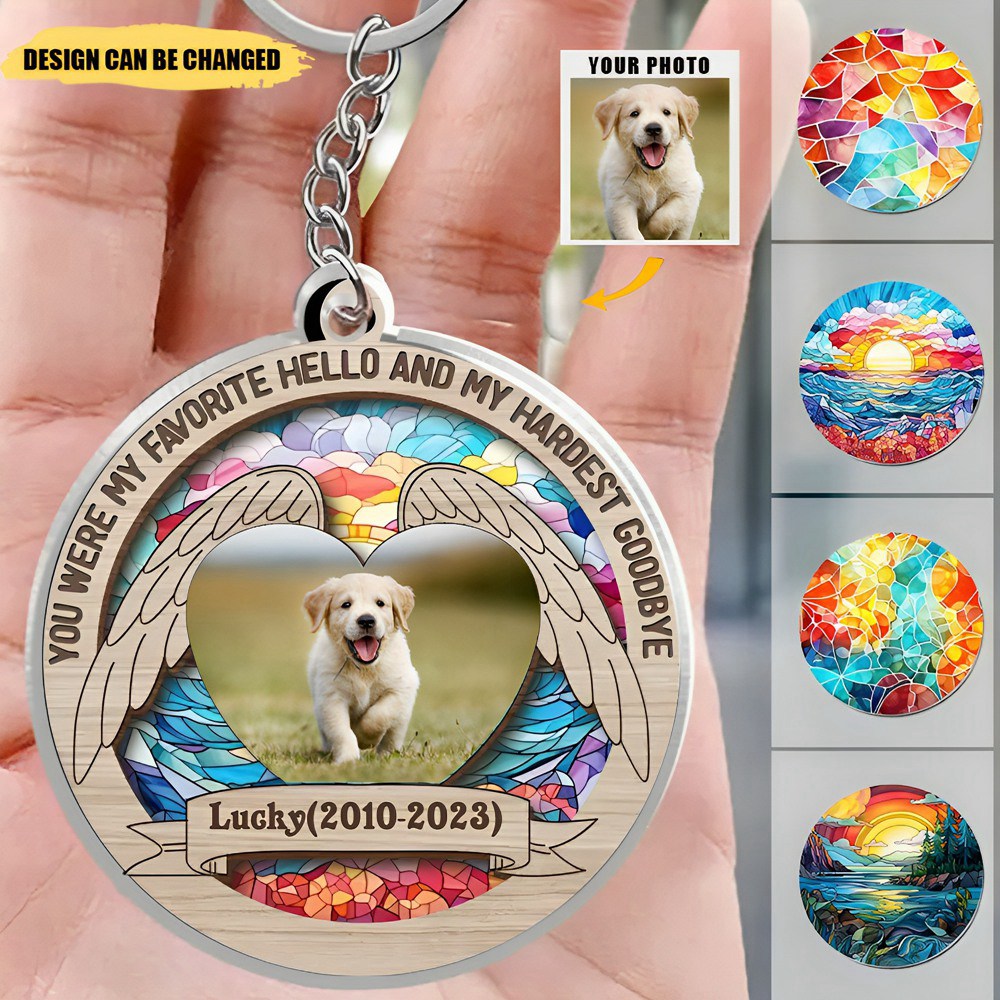 I Loved You Your Whole Life I'll Miss You For The Rest Of Mine-Personalized Memorial Keychain