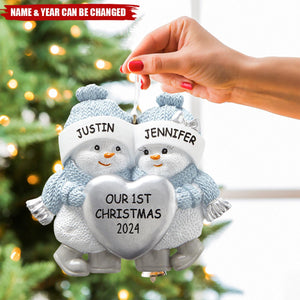 Personalized Couple Gift Our 1ST Christmas Ornament