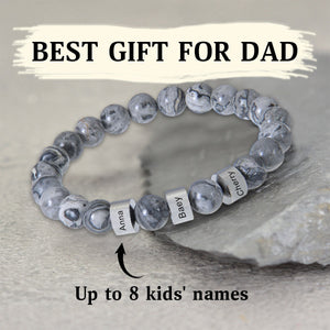 Personalized 1-8 Kids Names Man Bracelet - Gift For Dad/Grandpa