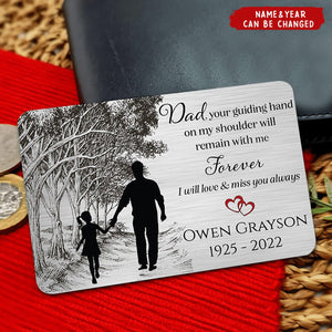 Remain With Me Forever - Personalized Memorial Wallet Card