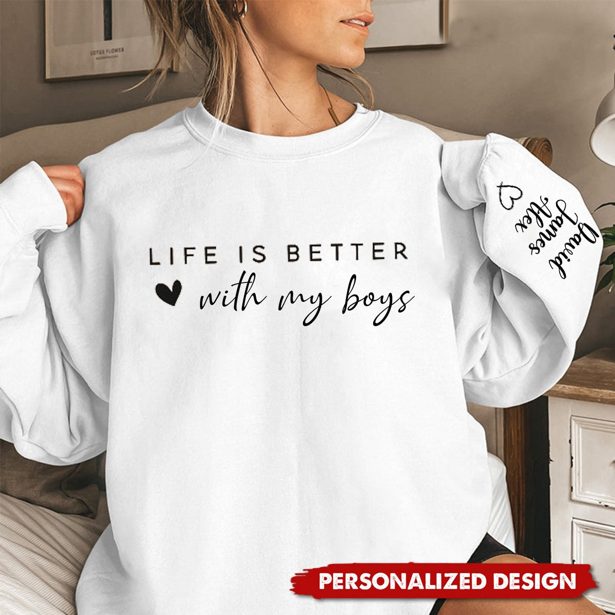 Life is Better With My Grands-Personalized Sweatshirt