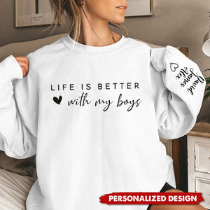 Life is Better With My Grands-Personalized Sweatshirt