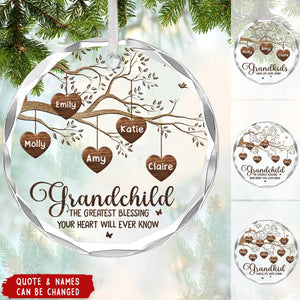 Grandchildren Make Life Better - Personalized Custom Ornament