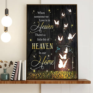 In Our Home Butterfly- Personalized Memorial Canvas