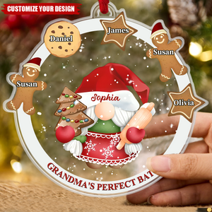 Custom Gingerbread Christmas Ornament , Grandma's Perfect Batch