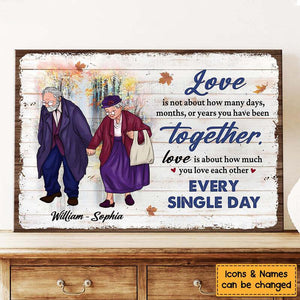 Gift For Couple Love Each Other Every Single Day Canvas