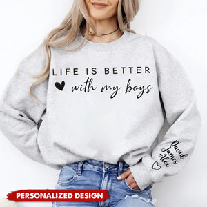 Life is Better With My Grands-Personalized Sweatshirt