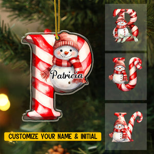 Personalized Alphabet 26 Letters With Name Christmas Ornament