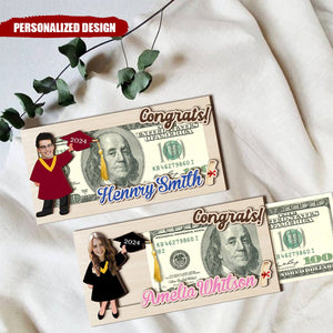 Congraulation On Your Graduation Personalized Money Holder