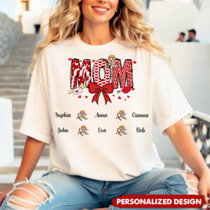 Personalized Valentine Shirt For Mimi Nana Mom Grandma - Custom Kid Names