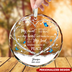 My Heart Still Looks For You-Personalized Customization Glass Ornament