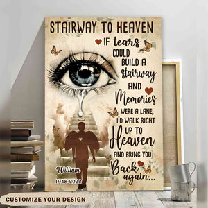 Stairway To Heaven Memorial Personalized Canvas