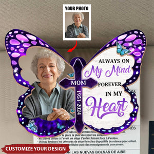 Custom Photo Until I See You Again - Memorial Personalized Custom Car Visor Clip