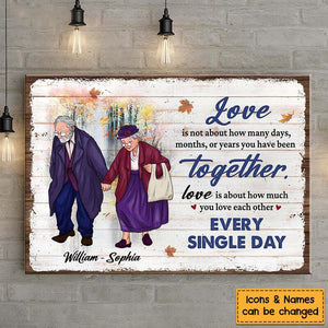 Gift For Couple Love Each Other Every Single Day Canvas