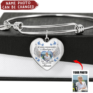 Personalized Heart Memorial Bracelet-Memorial Gift