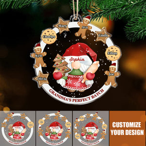 Custom Gingerbread Christmas Ornament , Grandma's Perfect Batch