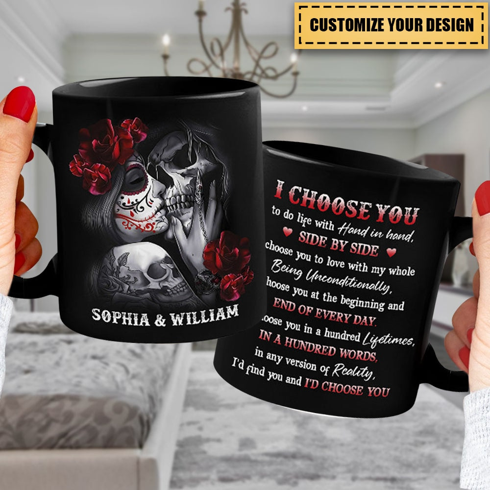 I Would Choose You Over A Hundred Lives - Couple Personalized Custom Mug