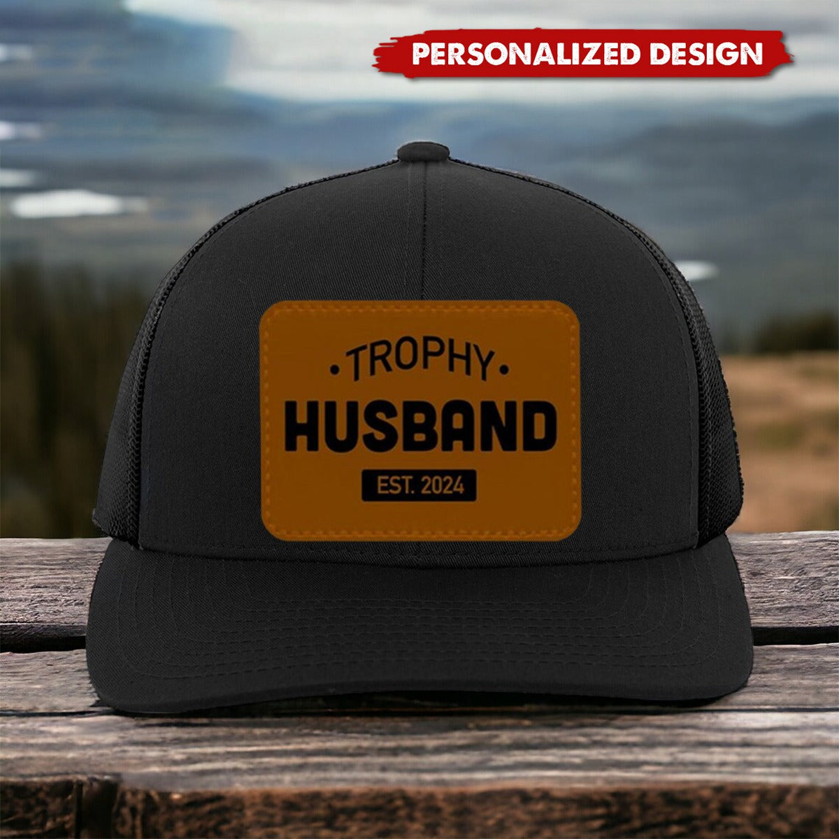 Trophy Husband Dad Hat, Funny Trophy Husband Cap, Personalized Classic Cap