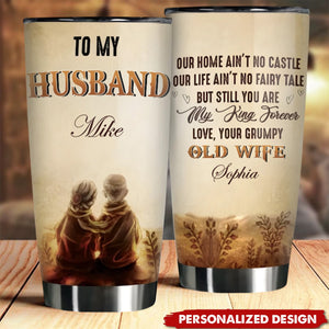 You Are My Queen Forever-Personalized Couple Tumbler Cup