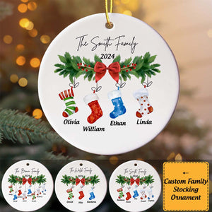 Ceramic Ornaments For  Family, Custom Ornaments Family Christmas Gifts