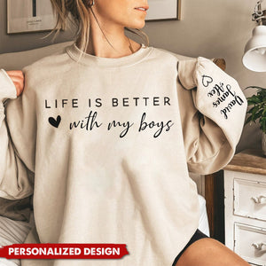 Life is Better With My Grands-Personalized Sweatshirt