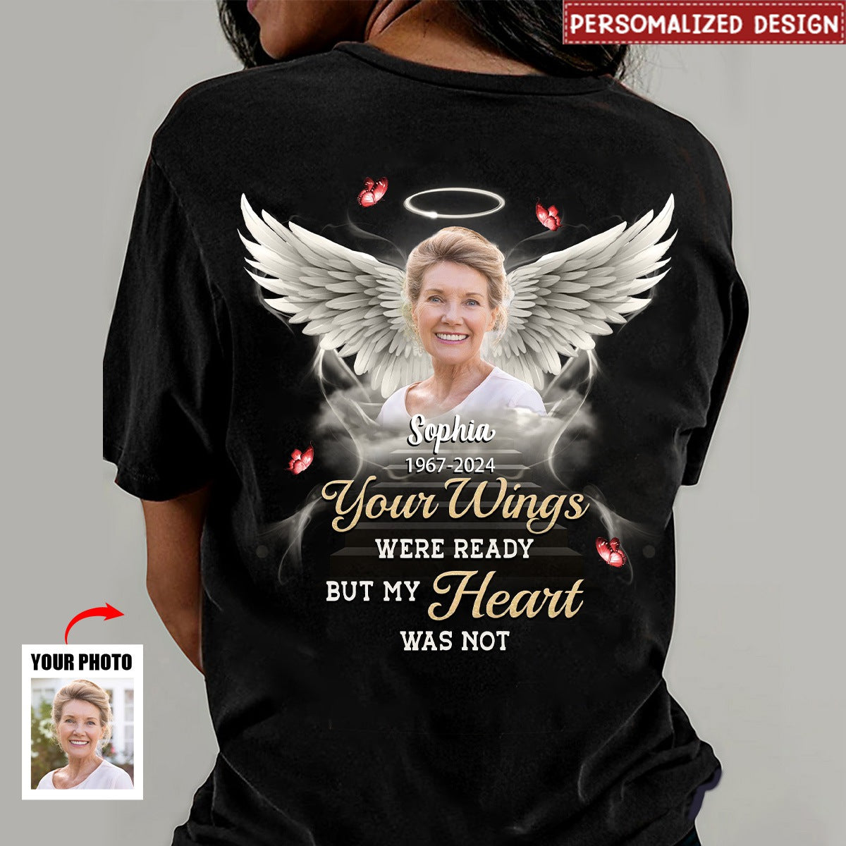 Custom Photo Memorial Personalized T-shirt