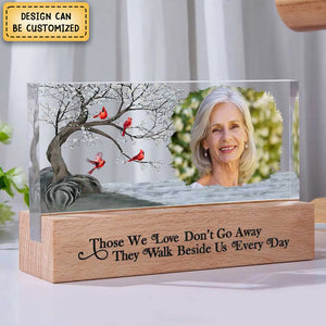 Custom Photo I'm Always With You Family Memorial - Personalized Rectangle LED Light