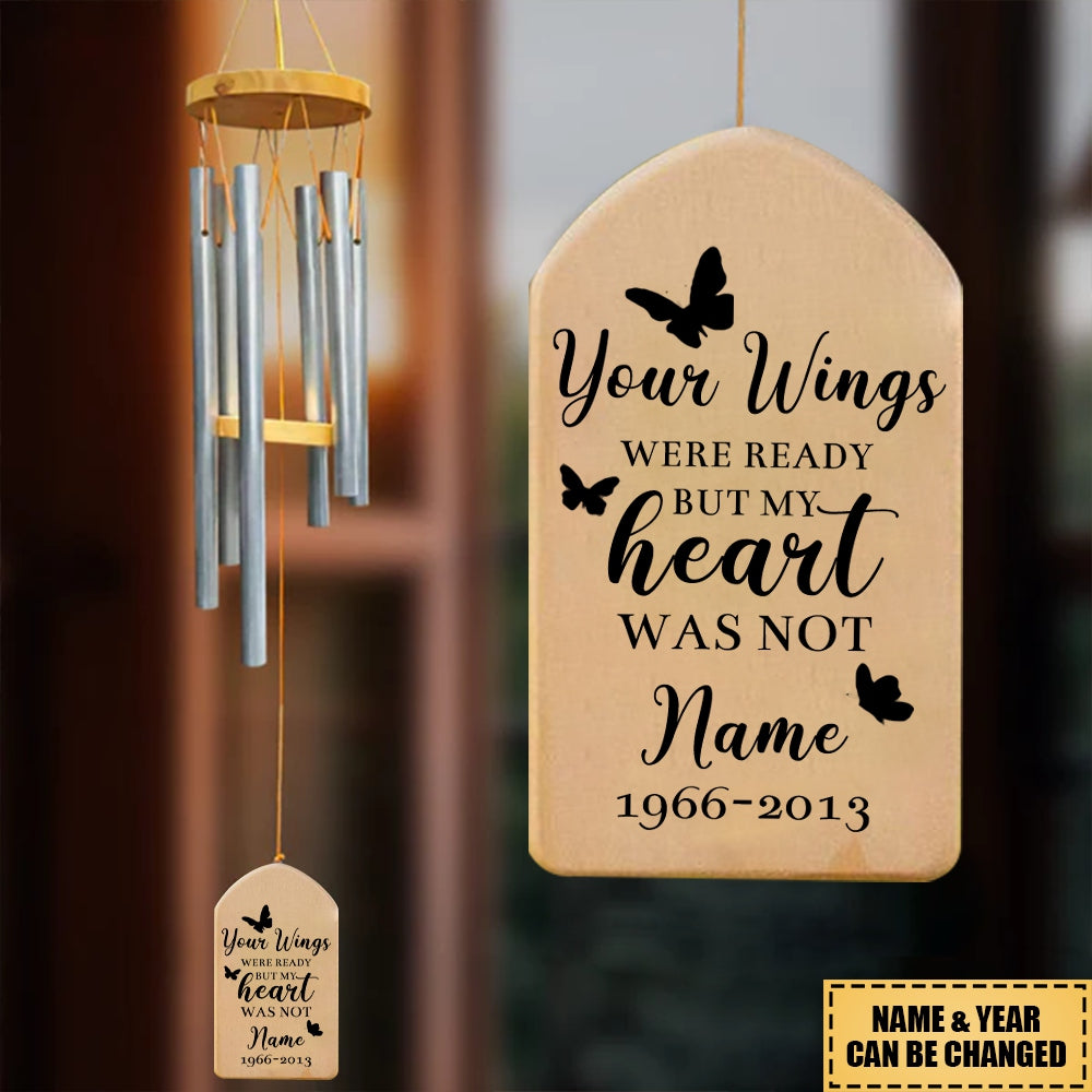 Personalized Memory Butterflis Wind Chime