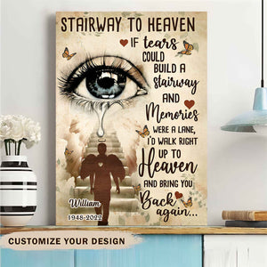 Stairway To Heaven Memorial Personalized Canvas