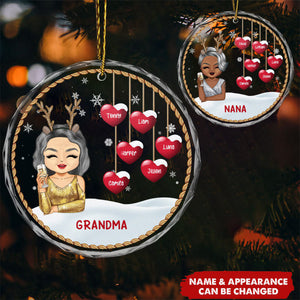 Grandma Mom With Kids Christmas Gift Ornament