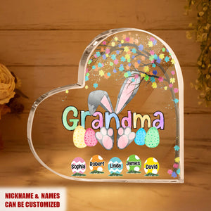 Personalized Easter Grandma Bunny Acrylic Plaque, Grandma Easter Day Gifts