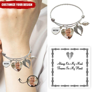 Custom Photo I'll Carry You With You Personalized Memorial Bracelet