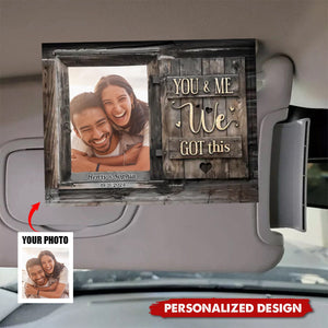 Personalized Custom Photo Car Visor Clip Gifts For Couple