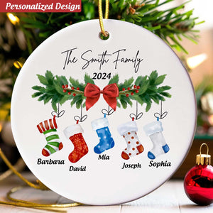 Ceramic Ornaments For  Family, Custom Ornaments Family Christmas Gifts