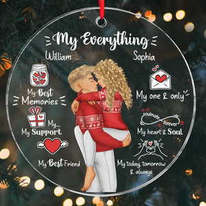 My Everything Is You - Customized Personalized Couple Ornament