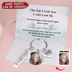 Personalised Memorial Stainless Steel Photo Keychain