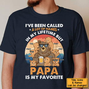 Gift For Dad Grandpa Bear I've Been Called Personalized Shirt