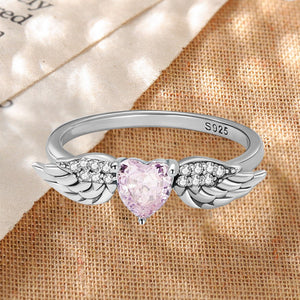 I'm a Wife to a Husband Circle Memorial Wings Ring