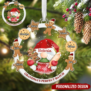 Custom Gingerbread Christmas Ornament , Grandma's Perfect Batch