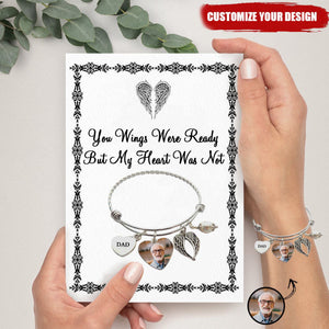 Custom Photo I'll Carry You With You Personalized Memorial Bracelet