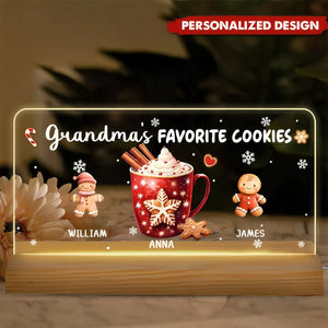 Grandma’s Favorite Cookies-Personalized LED Night Light