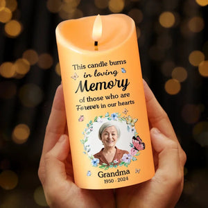 Custom Photo Memorial Personalized Custom LED Candle